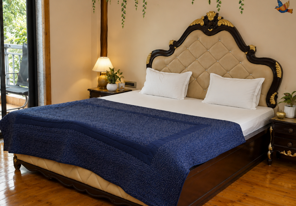 Midnight Dust Handcrafted Cotton Quilt