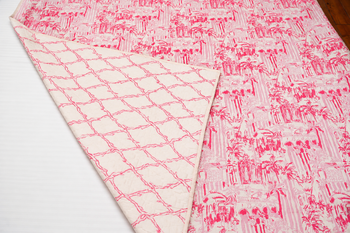 Gulabi Dastan Handcrafted Cotton Quilt