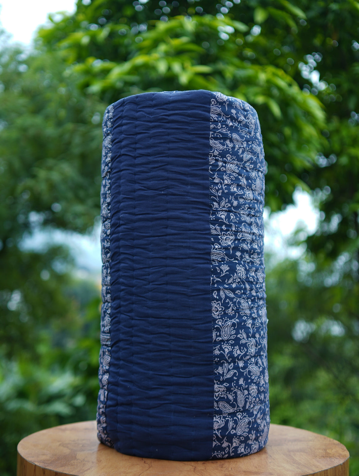 Navy Bloom Handcrafted Quilt