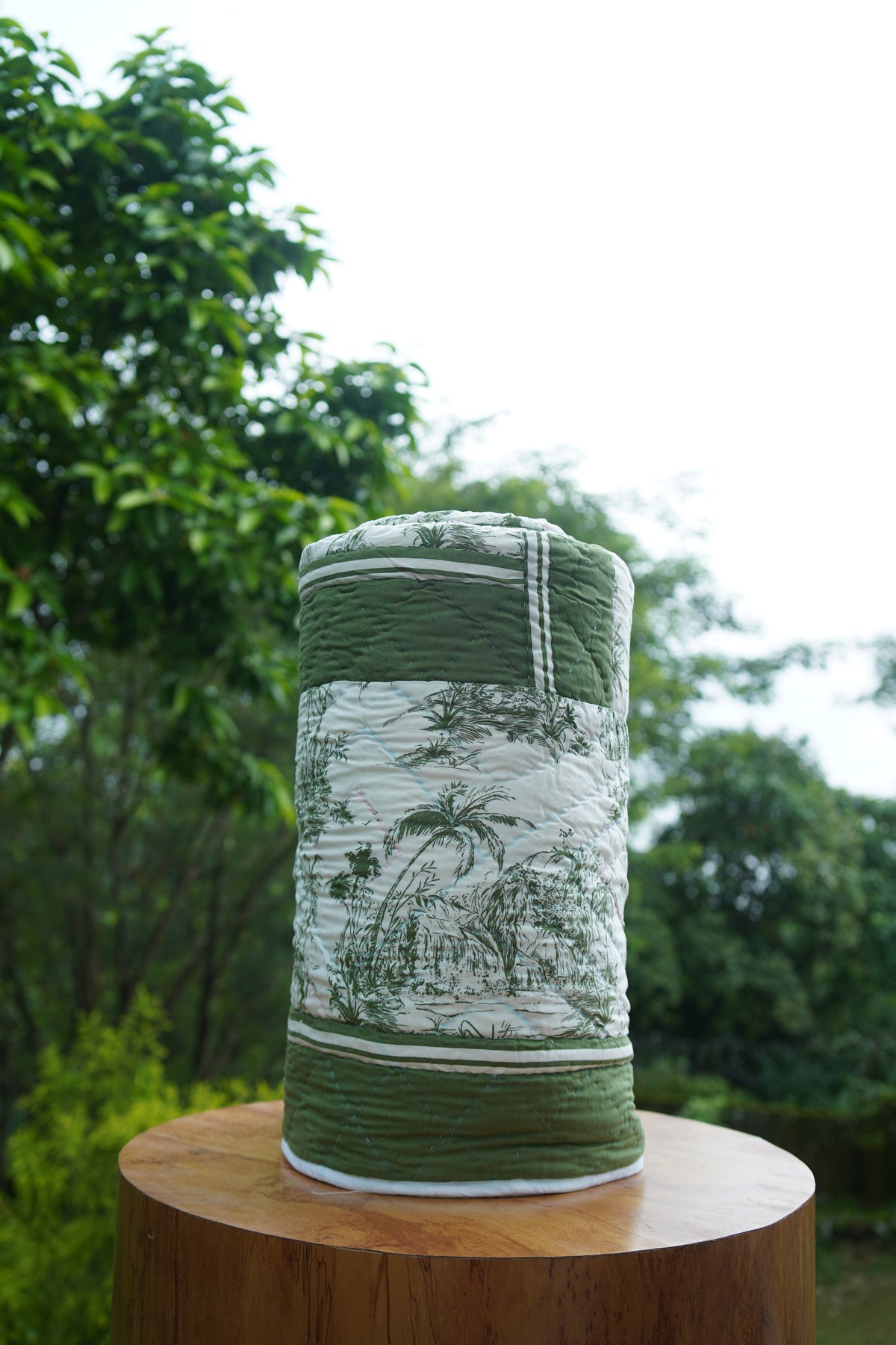Olive Grove Handcrafted Cotton Quilt