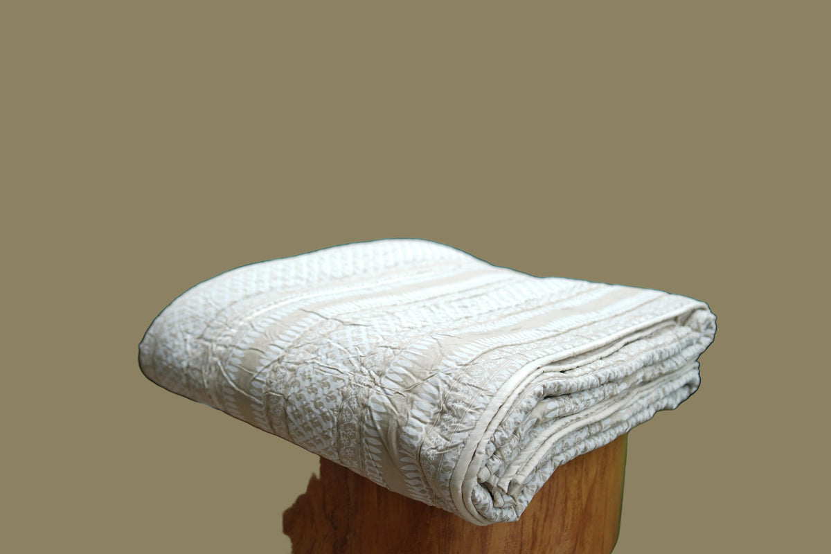 Sand Stone Handcrafted cotton Quilt
