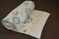 Blue Meadow – Handcrafted Cotton Quilt