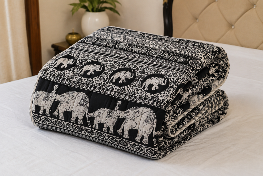 Royal Gajraj Handcrafted Cotton Quilt