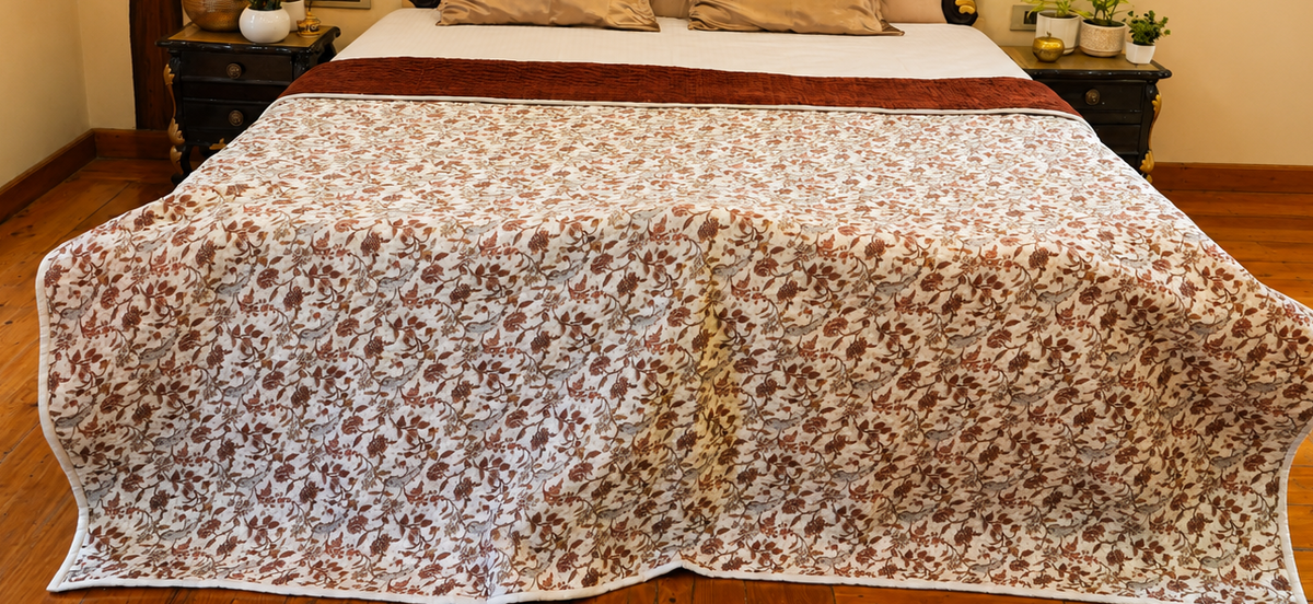 Cinnamon Garden Handcrafted Quilt