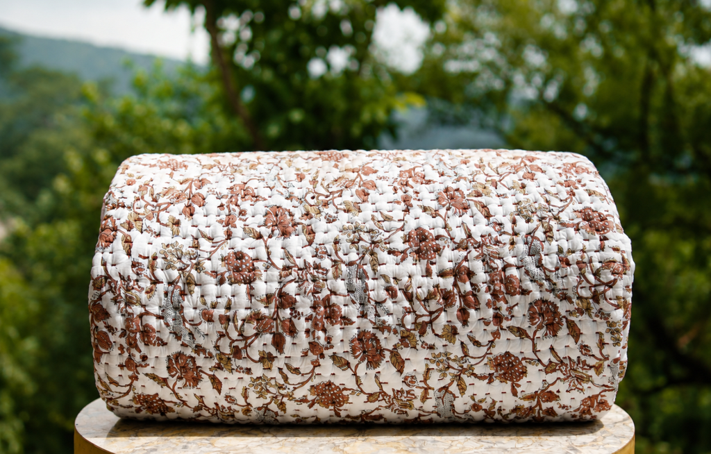Cinnamon Garden Handcrafted Quilt