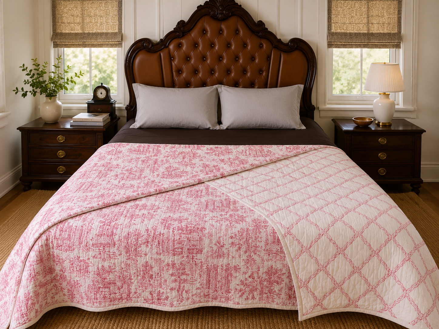 Gulabi Dastan Handcrafted Cotton Quilt