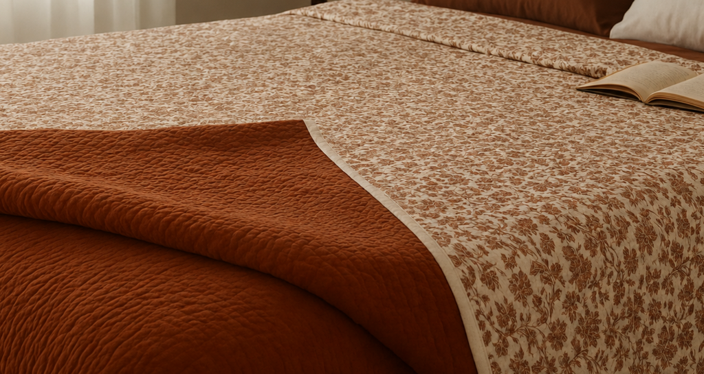 Cinnamon Garden Handcrafted Quilt