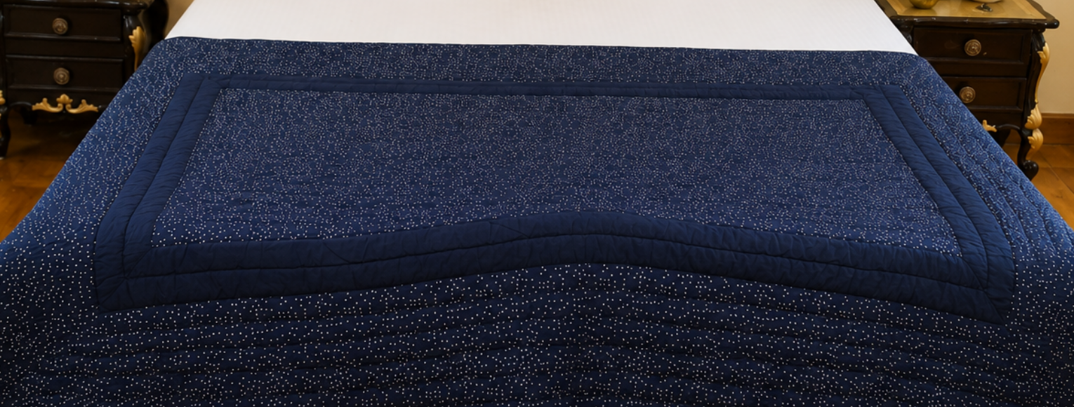 Midnight Dust Handcrafted Cotton Quilt