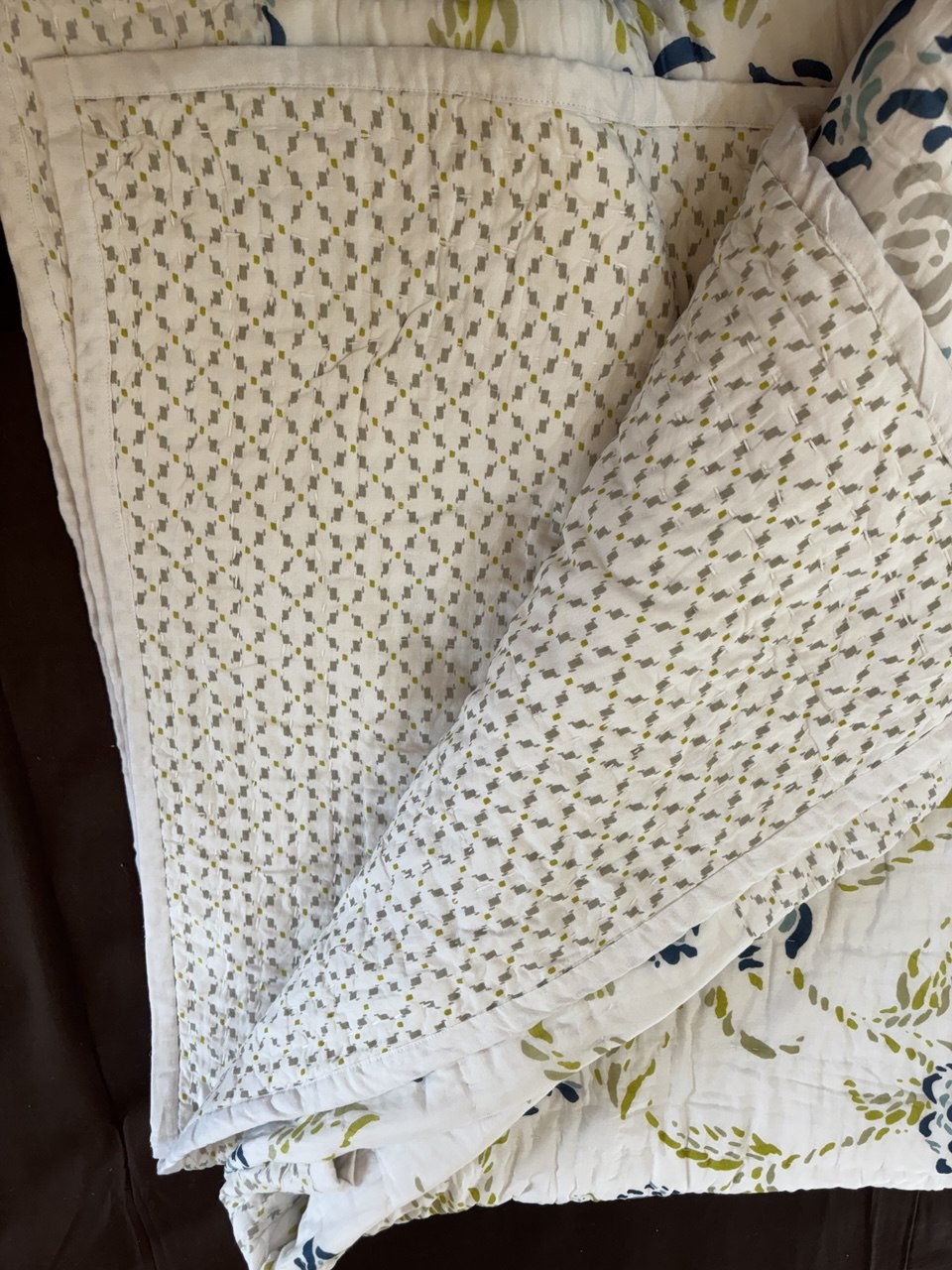 Blue Meadow – Handcrafted Cotton Quilt