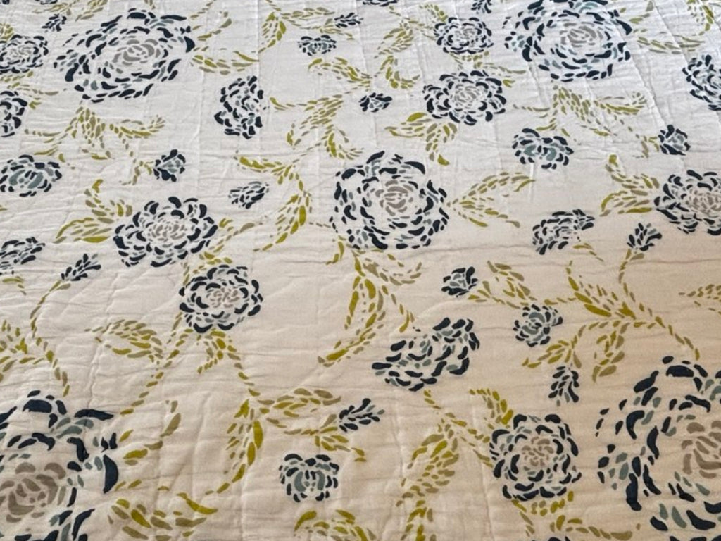 Blue Meadow – Handcrafted Cotton Quilt