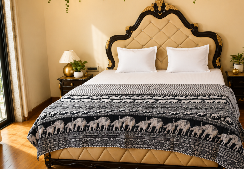 Royal Gajraj Handcrafted Cotton Quilt
